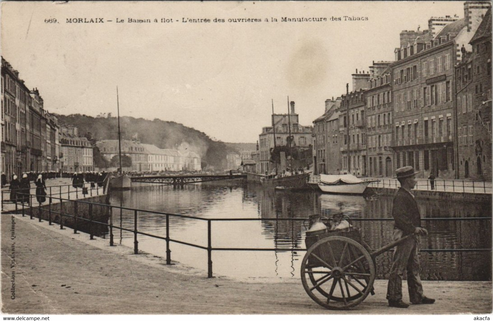 CPA MORLAIX - Le Bassin a flot (143162)