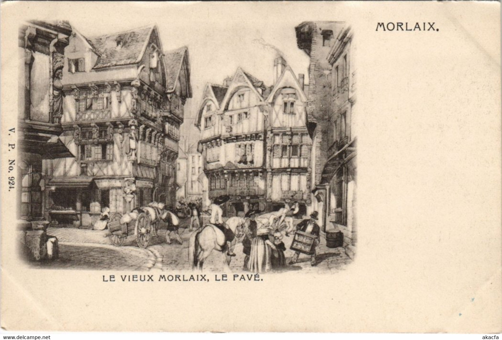 CPA MORLAIX Le Pavé (144087)