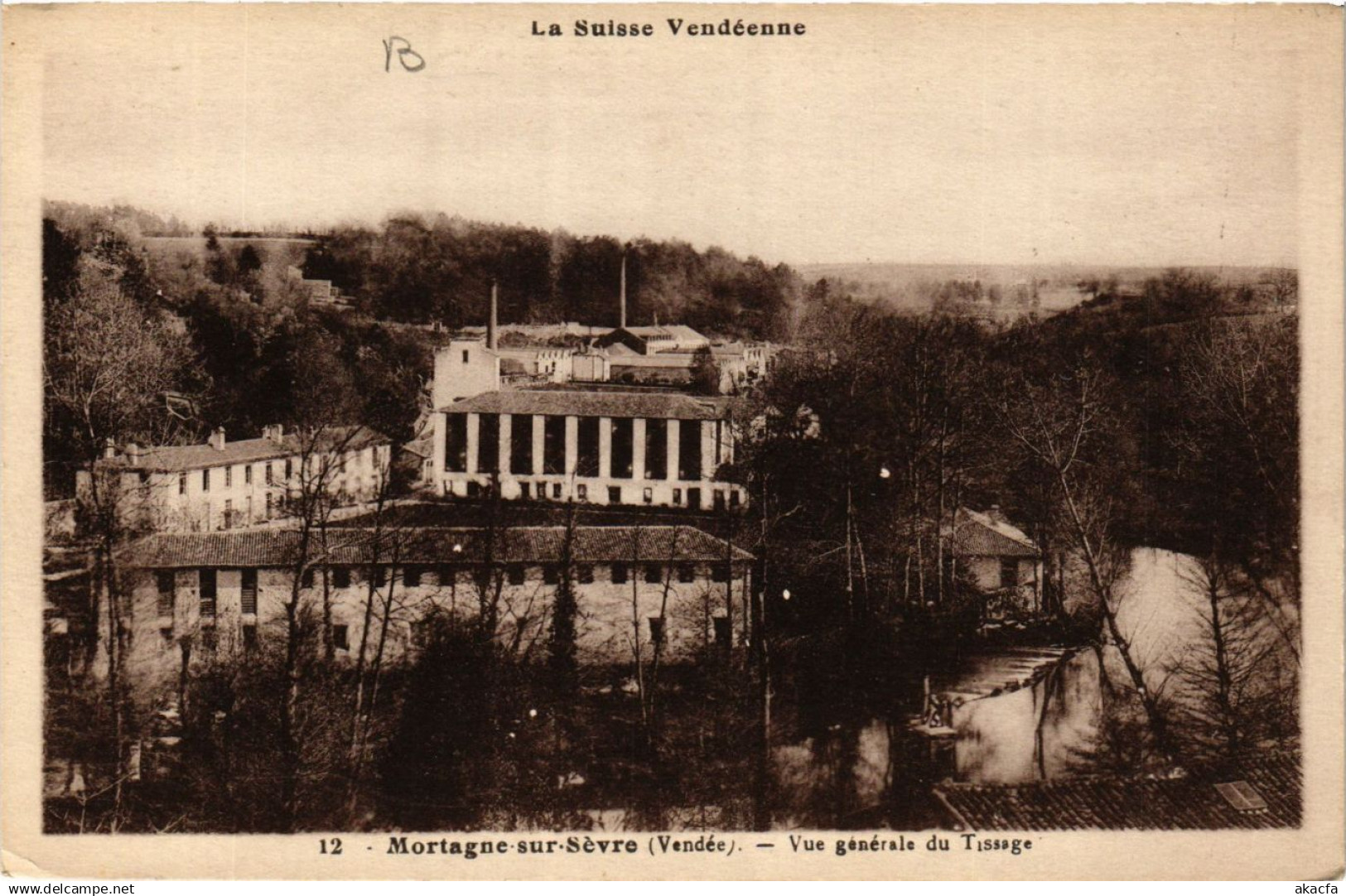 CPA MORTAGNE-sur-SEVRE - Vue générale du Tissage (637352)