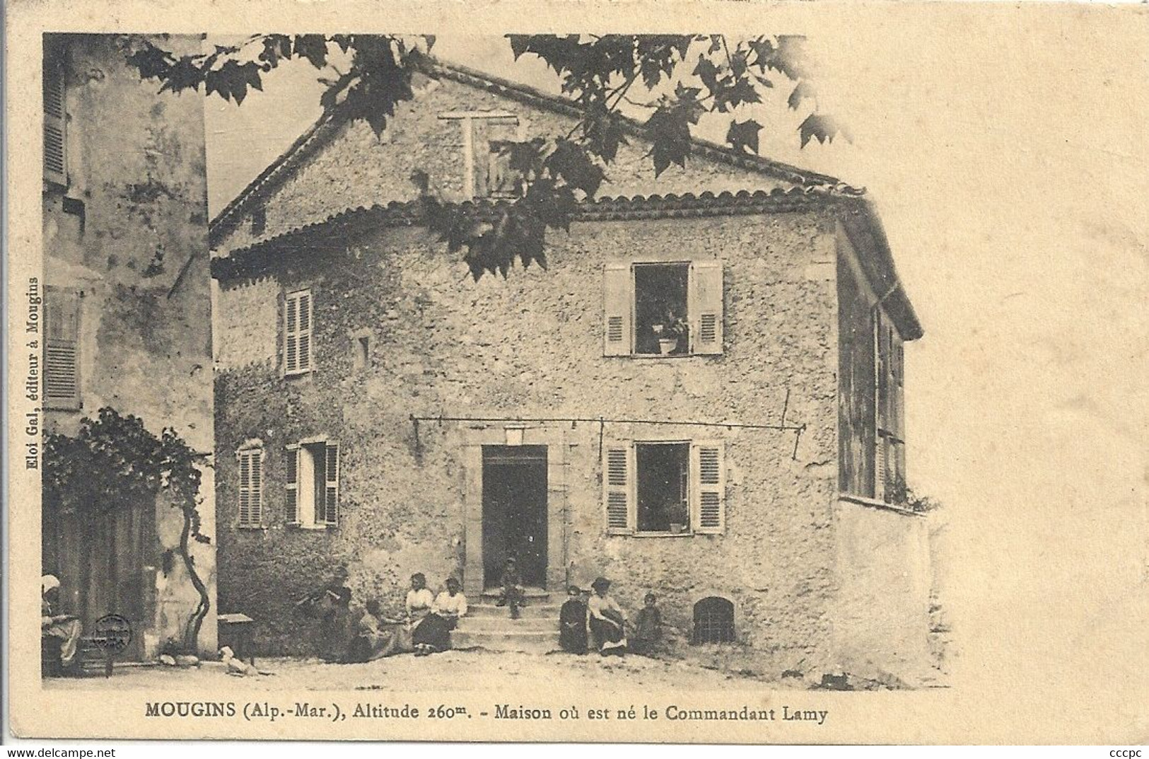 CPA Mougins Maison où est né le Commandant Lamy