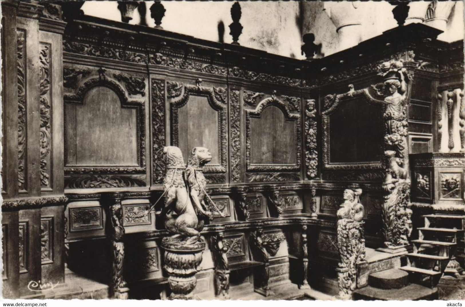 CPA MOUTIER-d'AHUN Interieur de l'Eglise - Boiserie Sculptee (1144079)