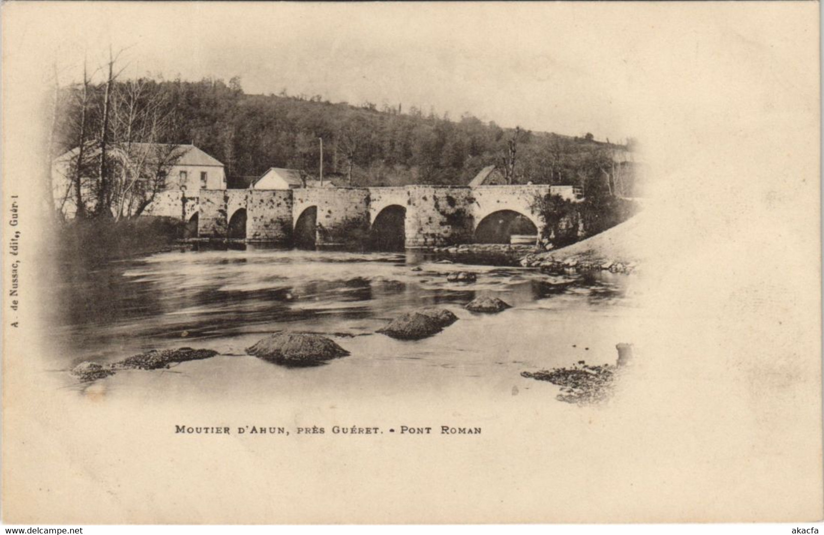 CPA MOUTIER-d'AHUN Pont Romain - pres Gueret (1144056)