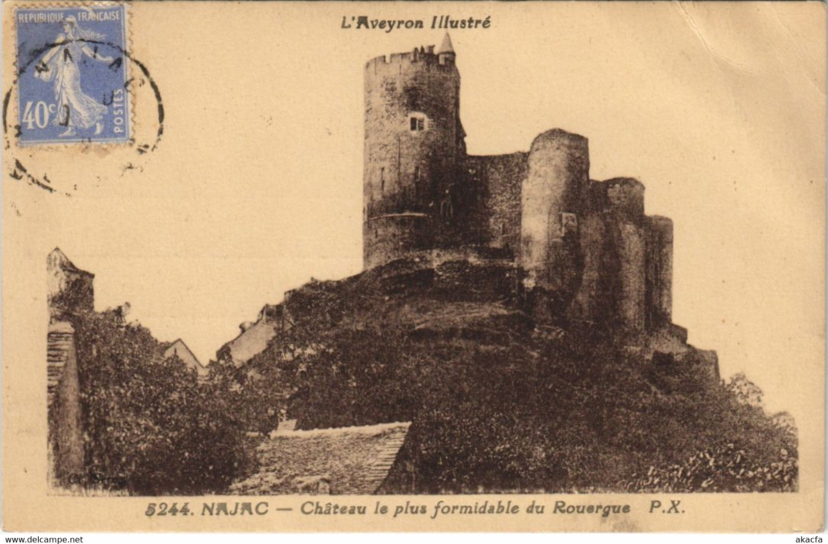 CPA NAJAC - Chateau le plus formidable du Rouergue (133474)