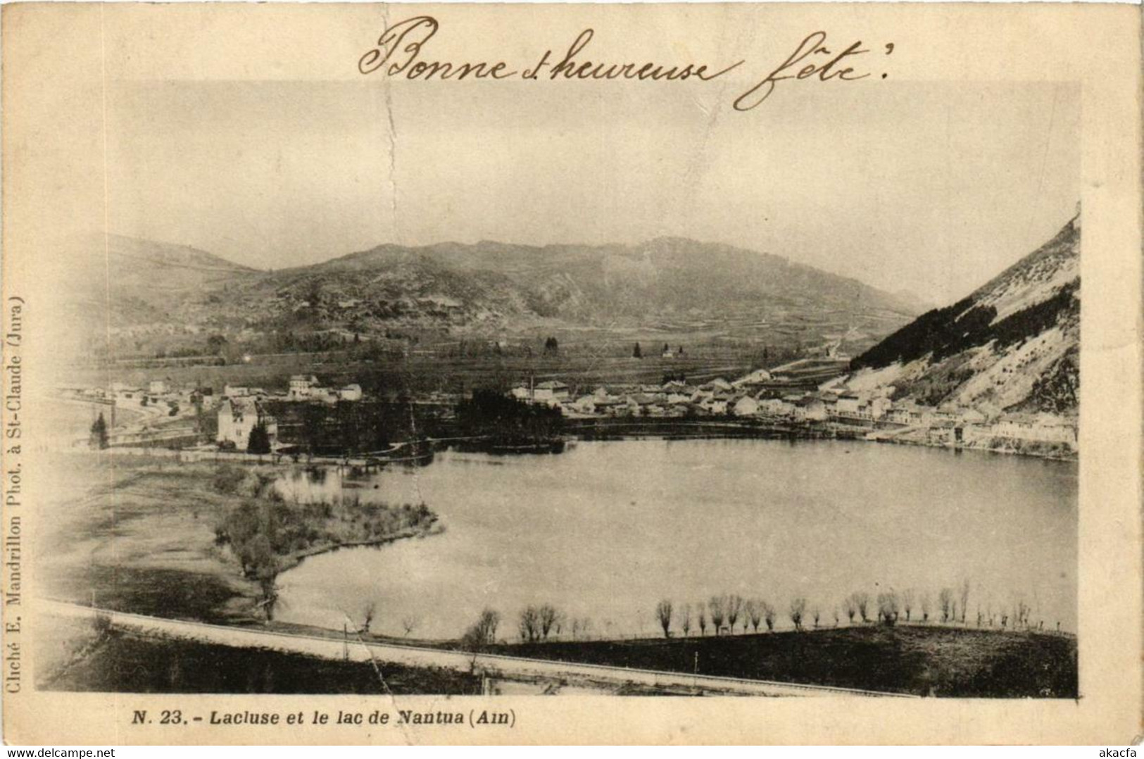 CPA NANTUA Lacluse et le lac de NANTUA (683924)