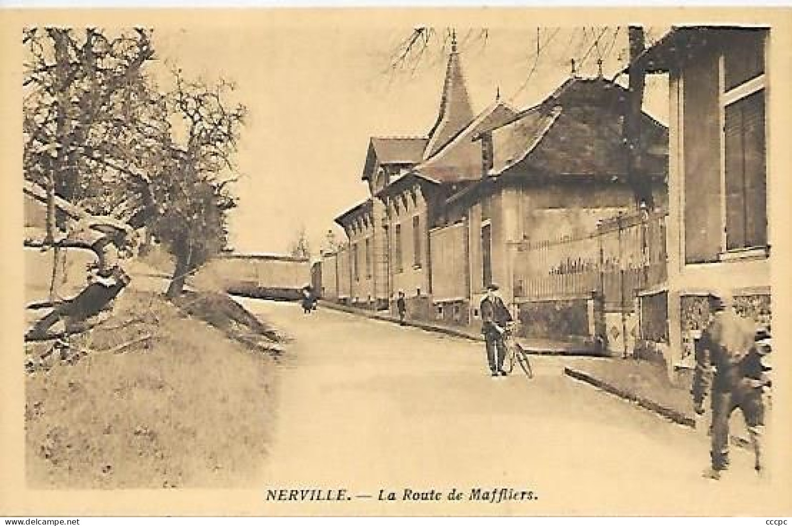 CPA Nerville La Route de Maffliers