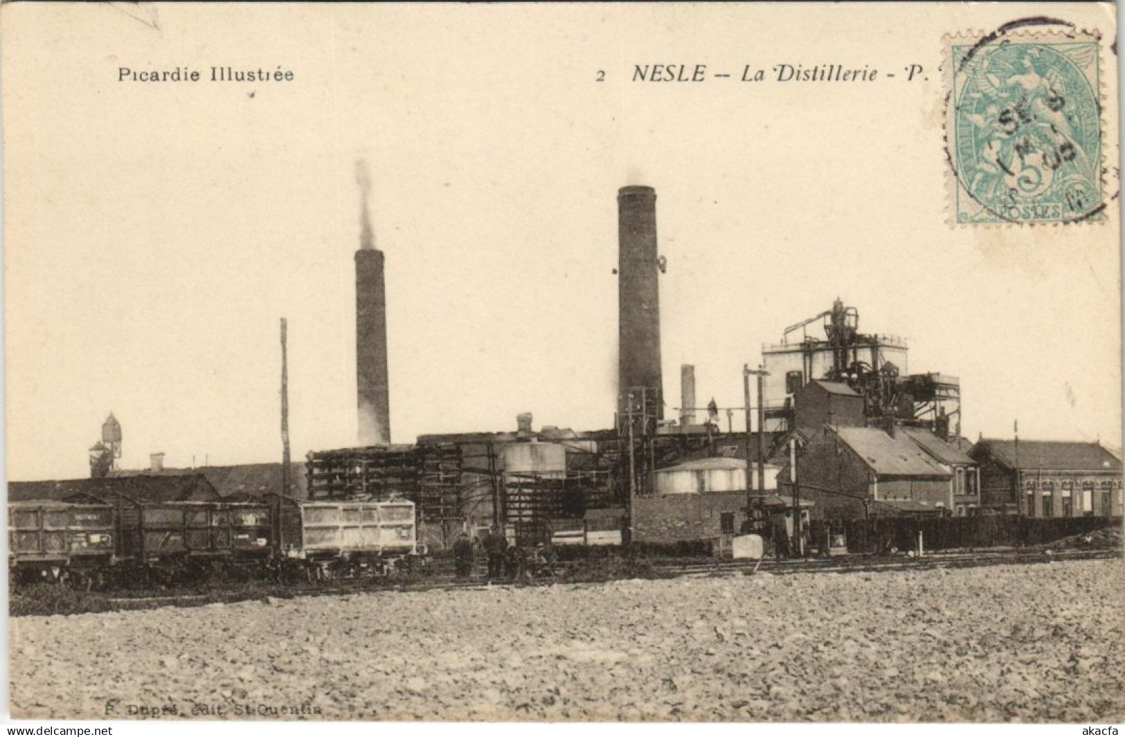 CPA NESLE La Distillerie (751147)