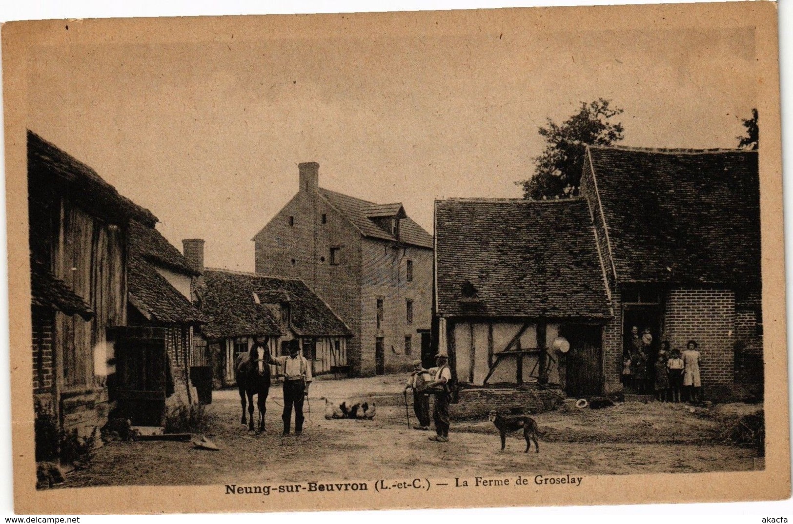 CPA NEUNG-sur-BEUVRON (L.-et-C.) - La Ferme de Groselay (208550)