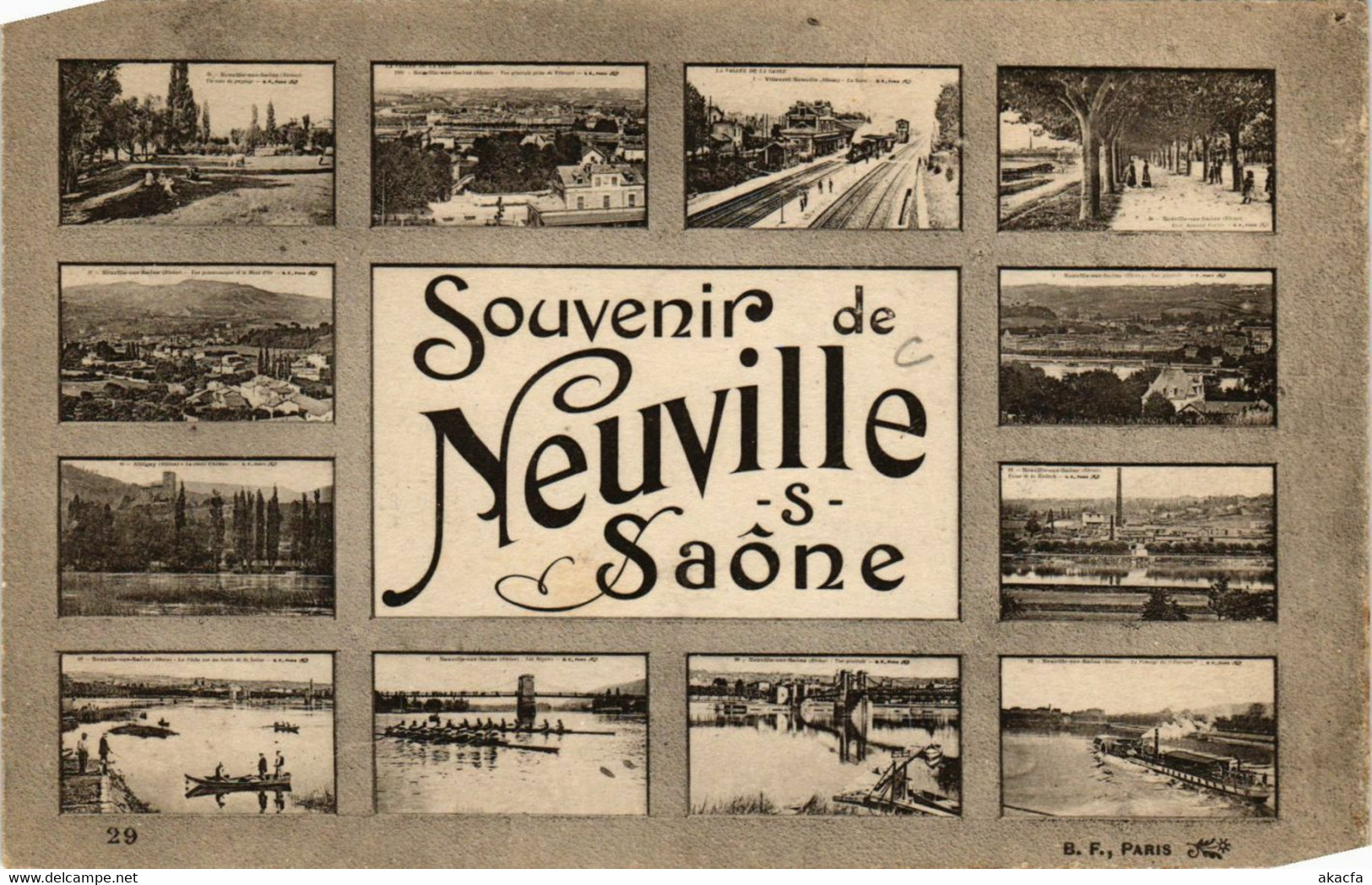 CPA NEUVILLE-sur-SAONE - Scenes - Souvenir de NEUVILLE-sur-SAONE (692787)