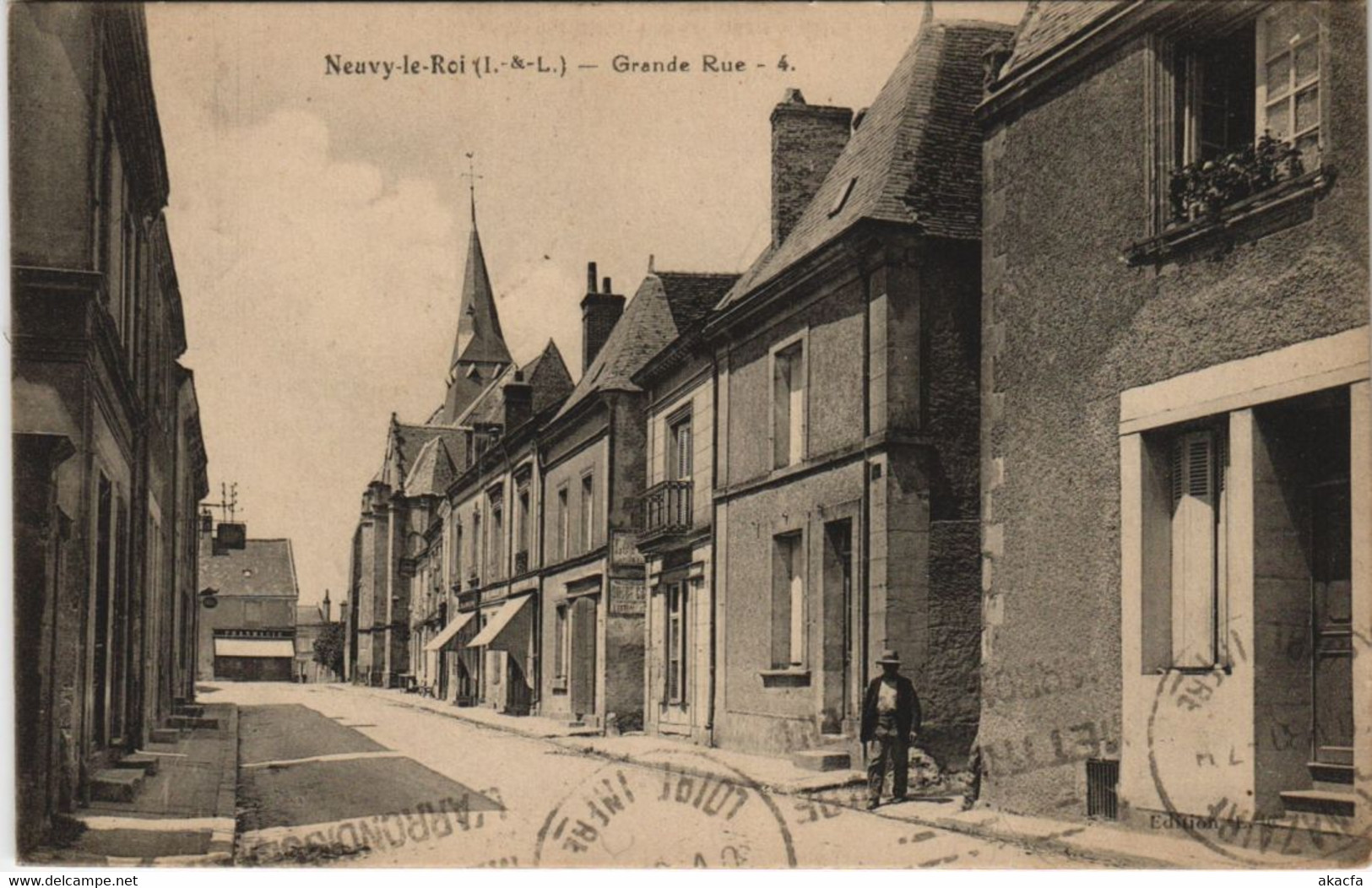 CPA NEUVY-le-ROI - Grande rue (146571)