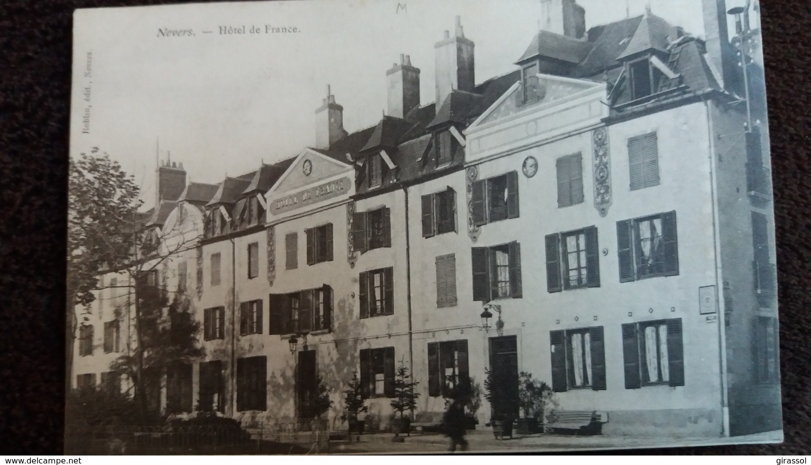 CPA NEVERS NIEVRE HOTEL DE FRANCE FACADE ED ROBLIN