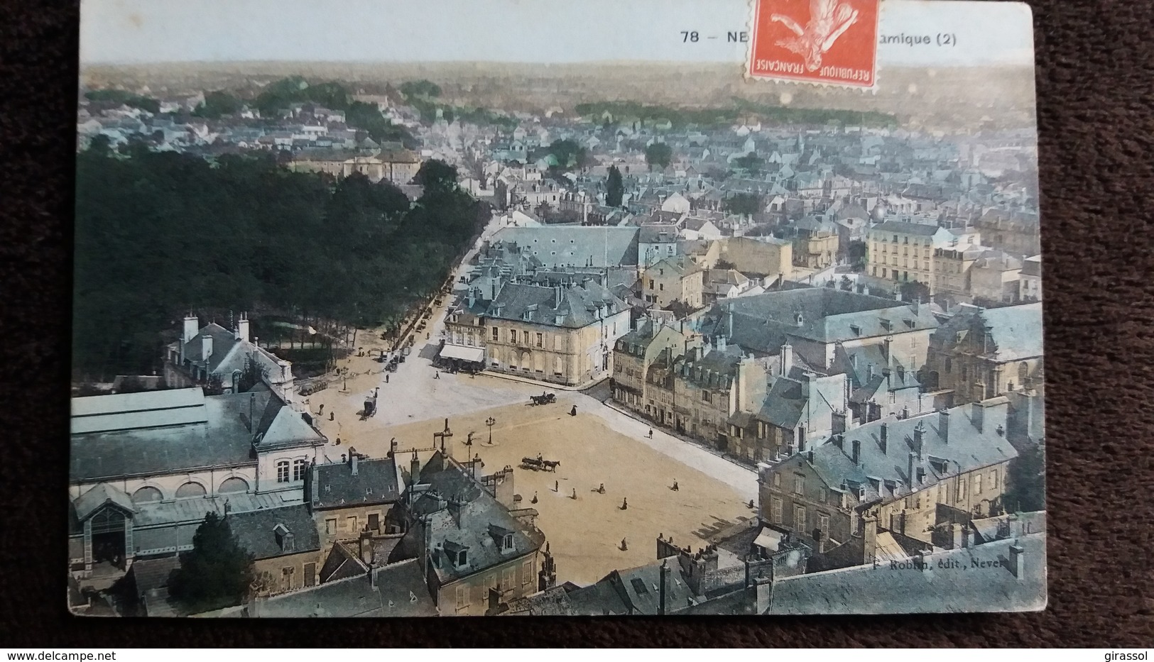 CPA NEVERS NIEVRE VUE PANORAMIQUE 2  78 ED F ROBLIN 1909