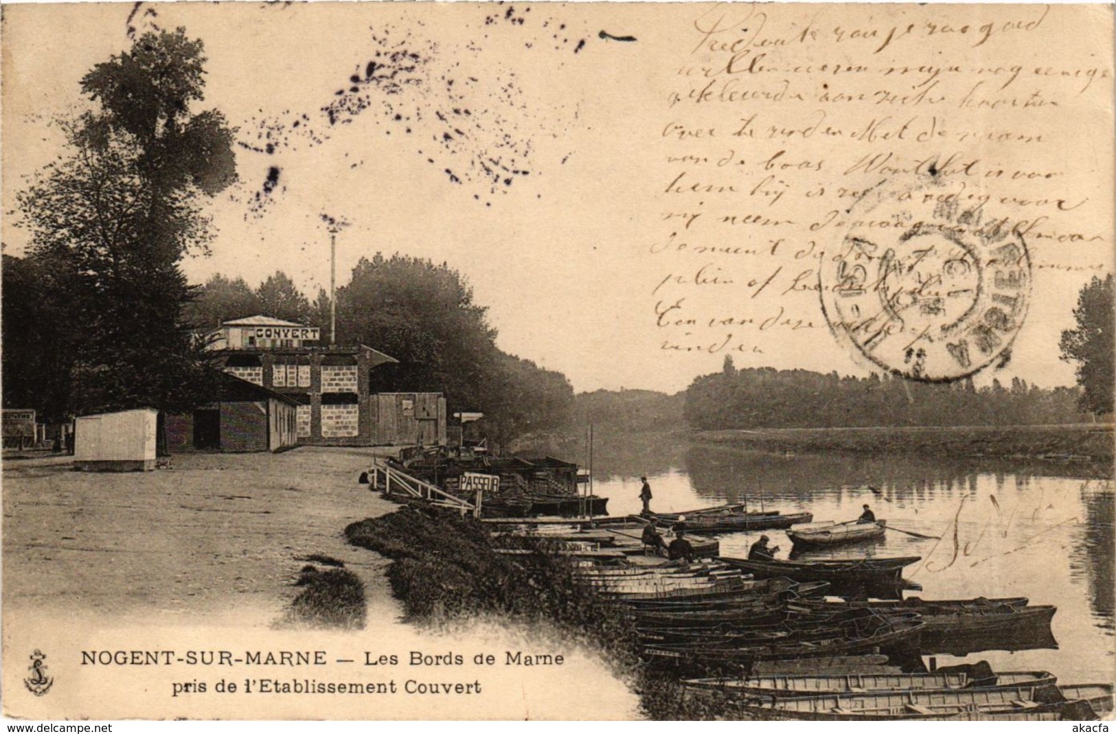 CPA NOGENT-sur-MARNE Bord de MARNE canots (983186)