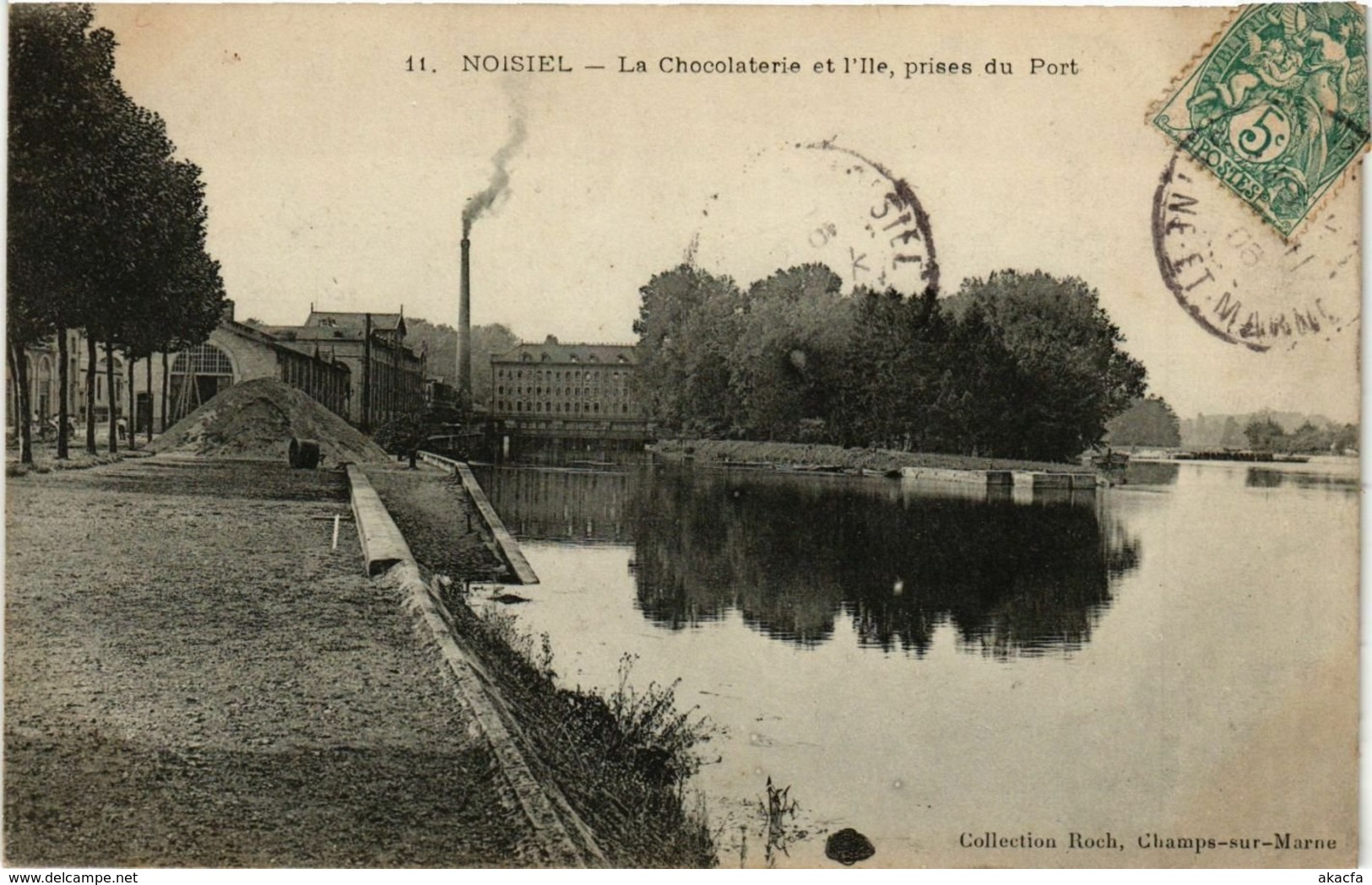 CPA NOISIEL - La Chocolaterie et l'Ile prises du Port (292509)