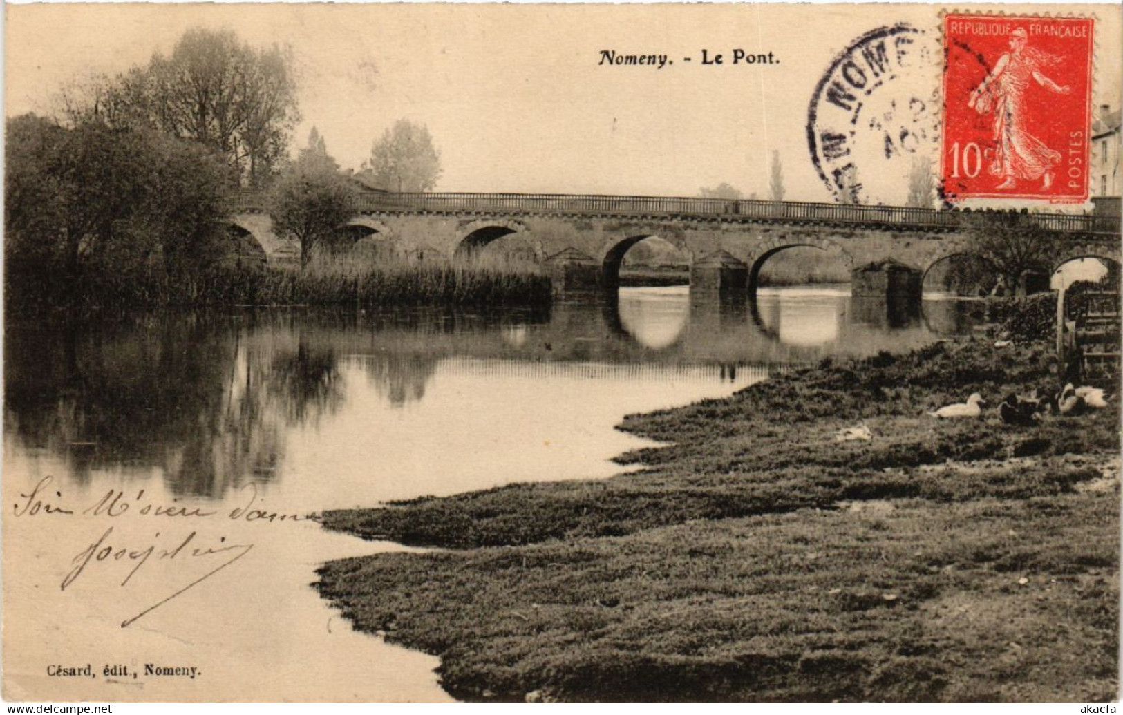 CPA NOMENY - Le Pont (483981)