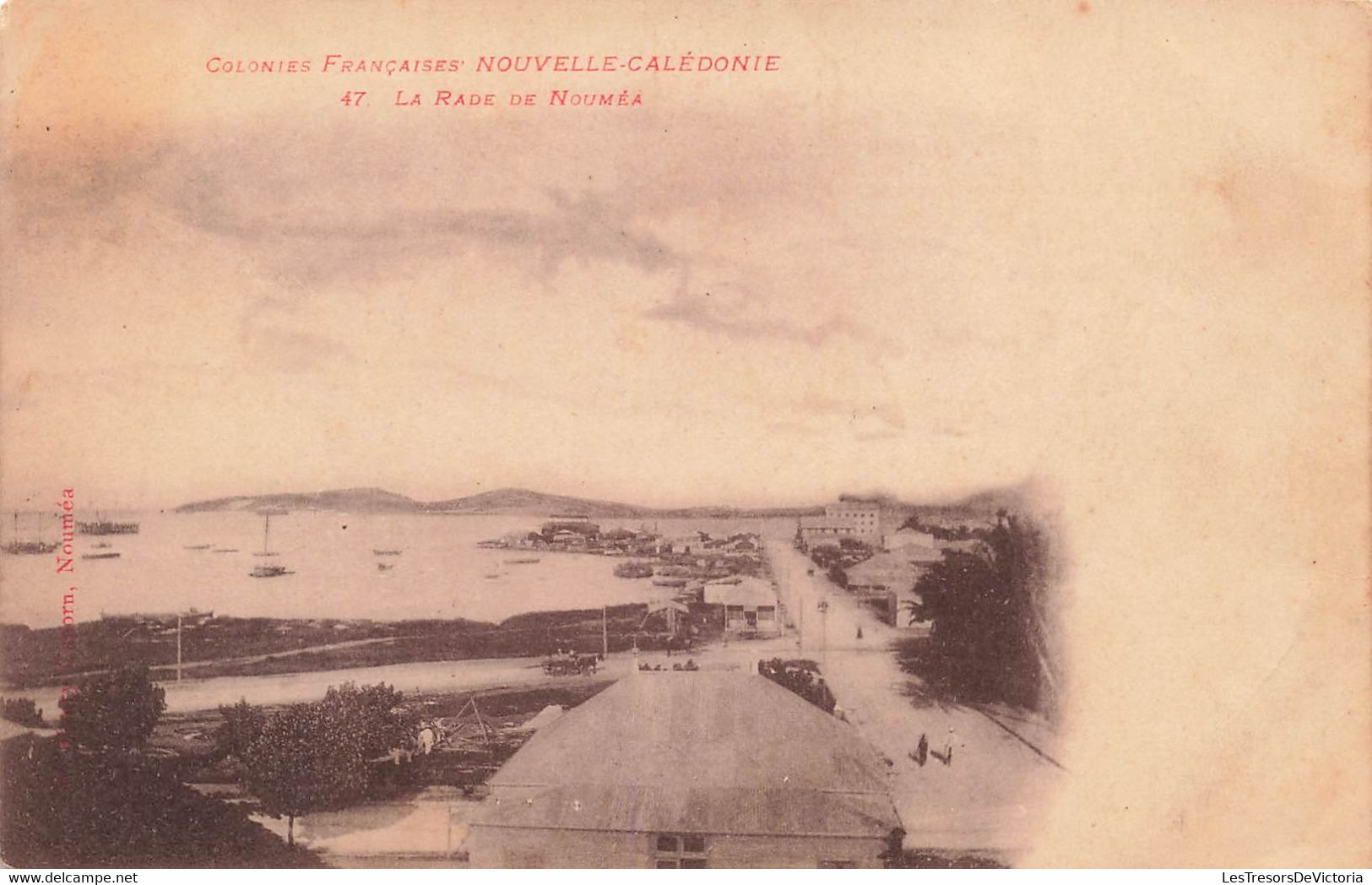 CPA NOUVELLE CALEDONIE - la rade de noumea  - henry caporn - rare