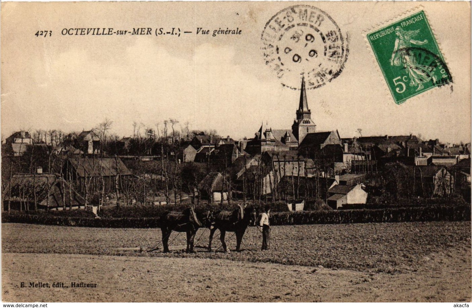 CPA OCTEVILLE-sur-MER Vue générale (348847)