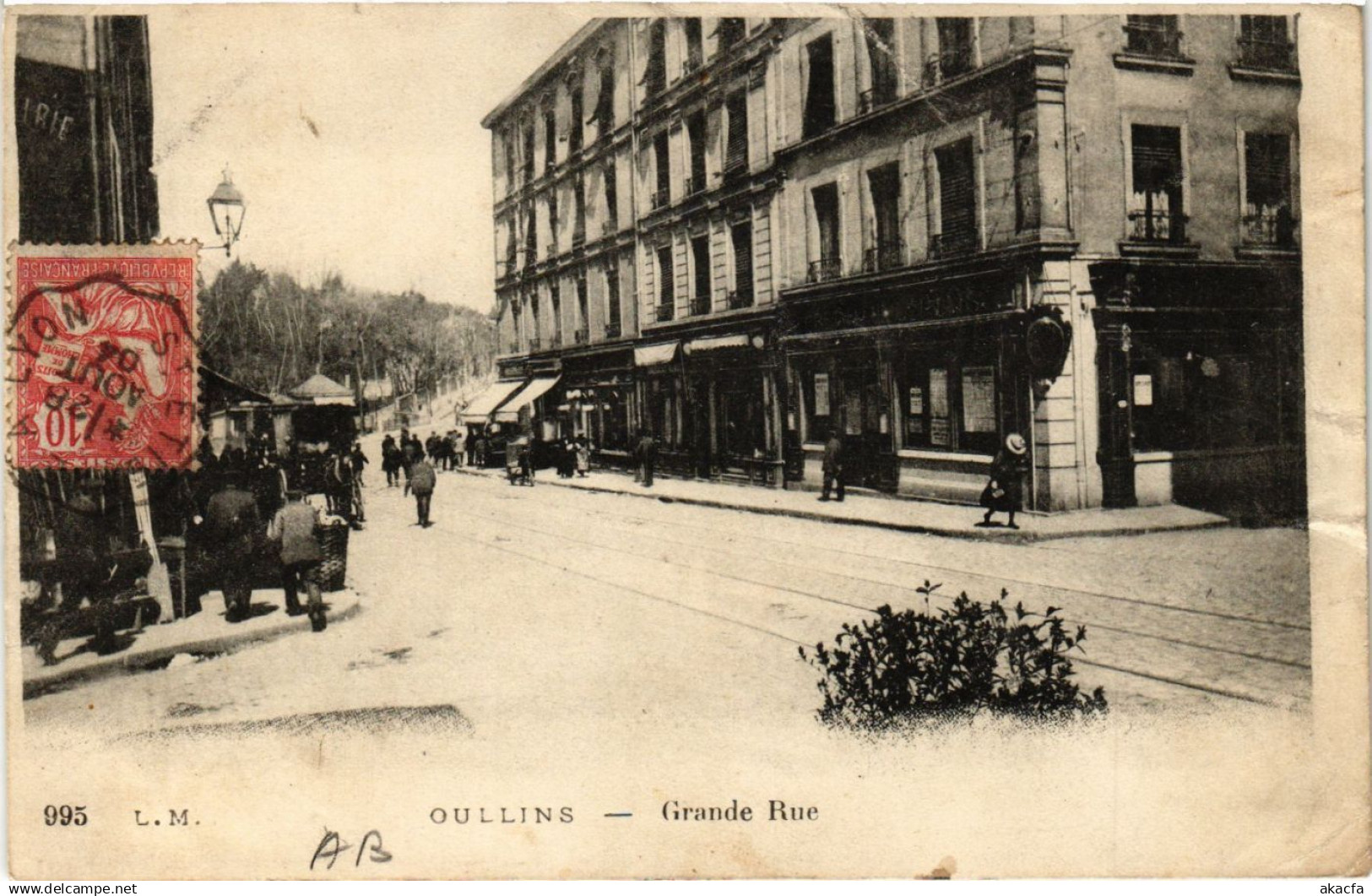 CPA OULLINS - Grande Rue (692980)