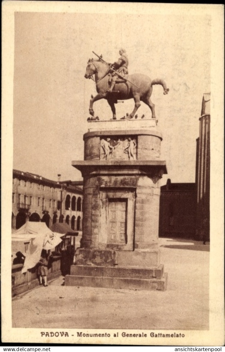 CPA Padova Padua Veneto, Monument General Gattamelato