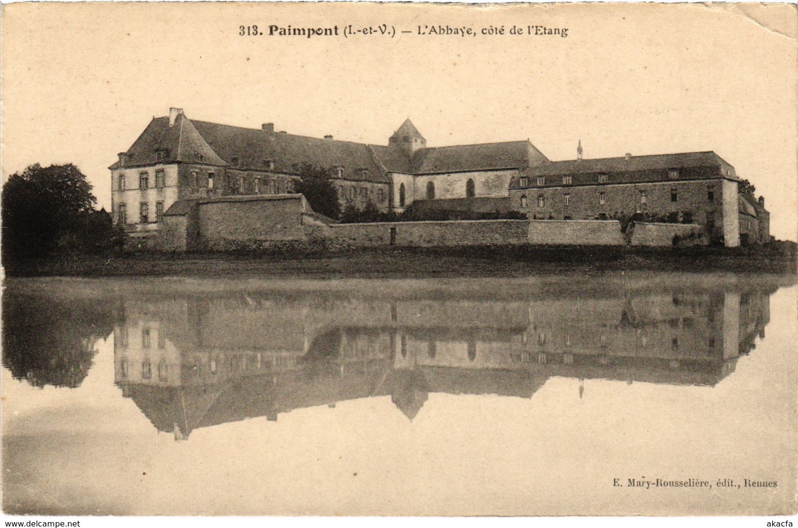 CPA PAIMPONT - L'Abbaye, cote de l'Etang (112118)