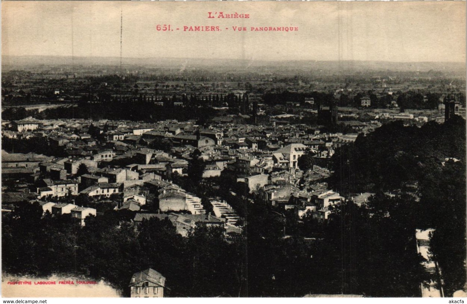 CPA Pamiers- vue panoramique FRANCE (1040376)