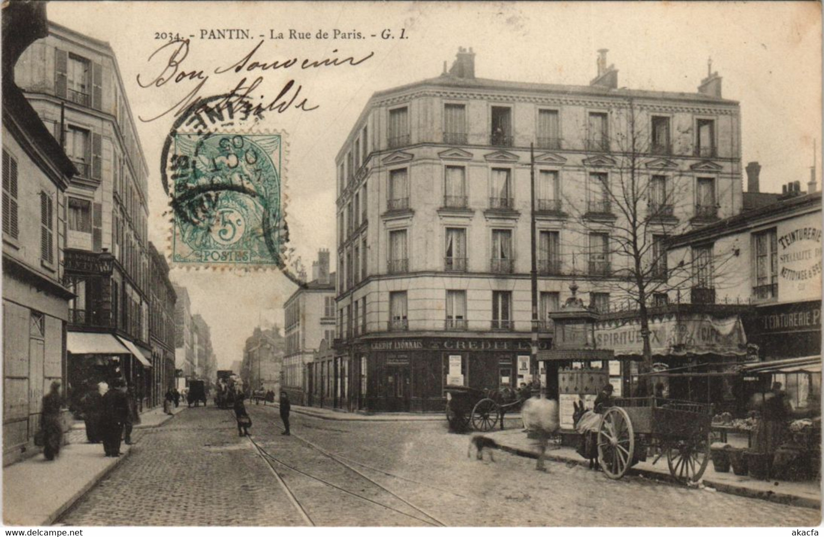 CPA PANTIN - La Rue de Paris (44677)