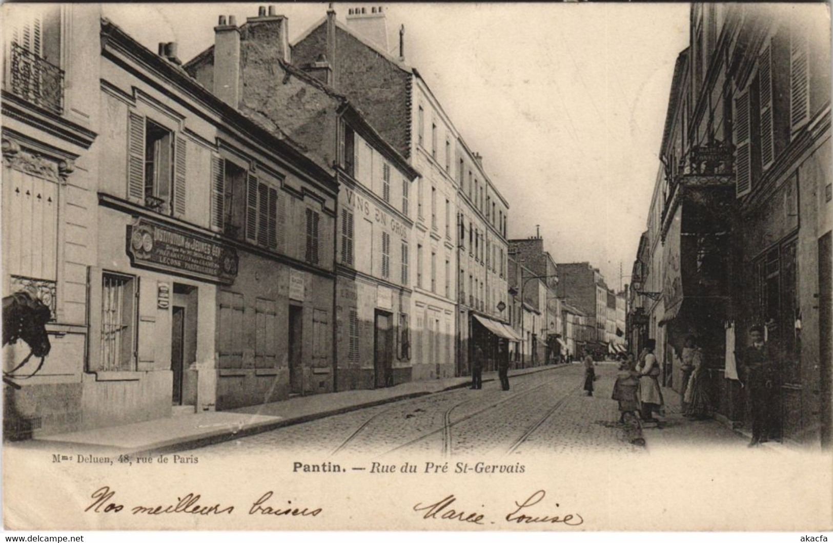 CPA PANTIN - Rue du Pré St-Gervais (44678)