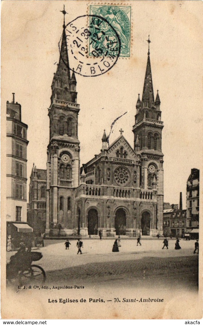 CPA Paris 11e Paris-Les Eglises de Paris, Saint-Ambroise (313674)