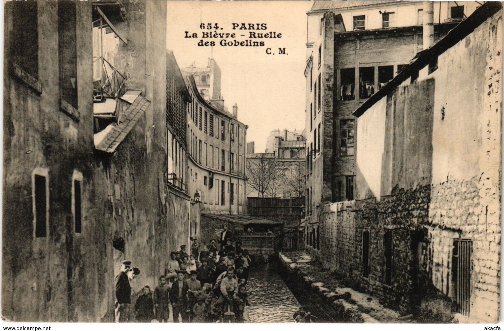 CPA Paris 13e (Dep.75) La Biévre Ruelle des Gobelins (986352)