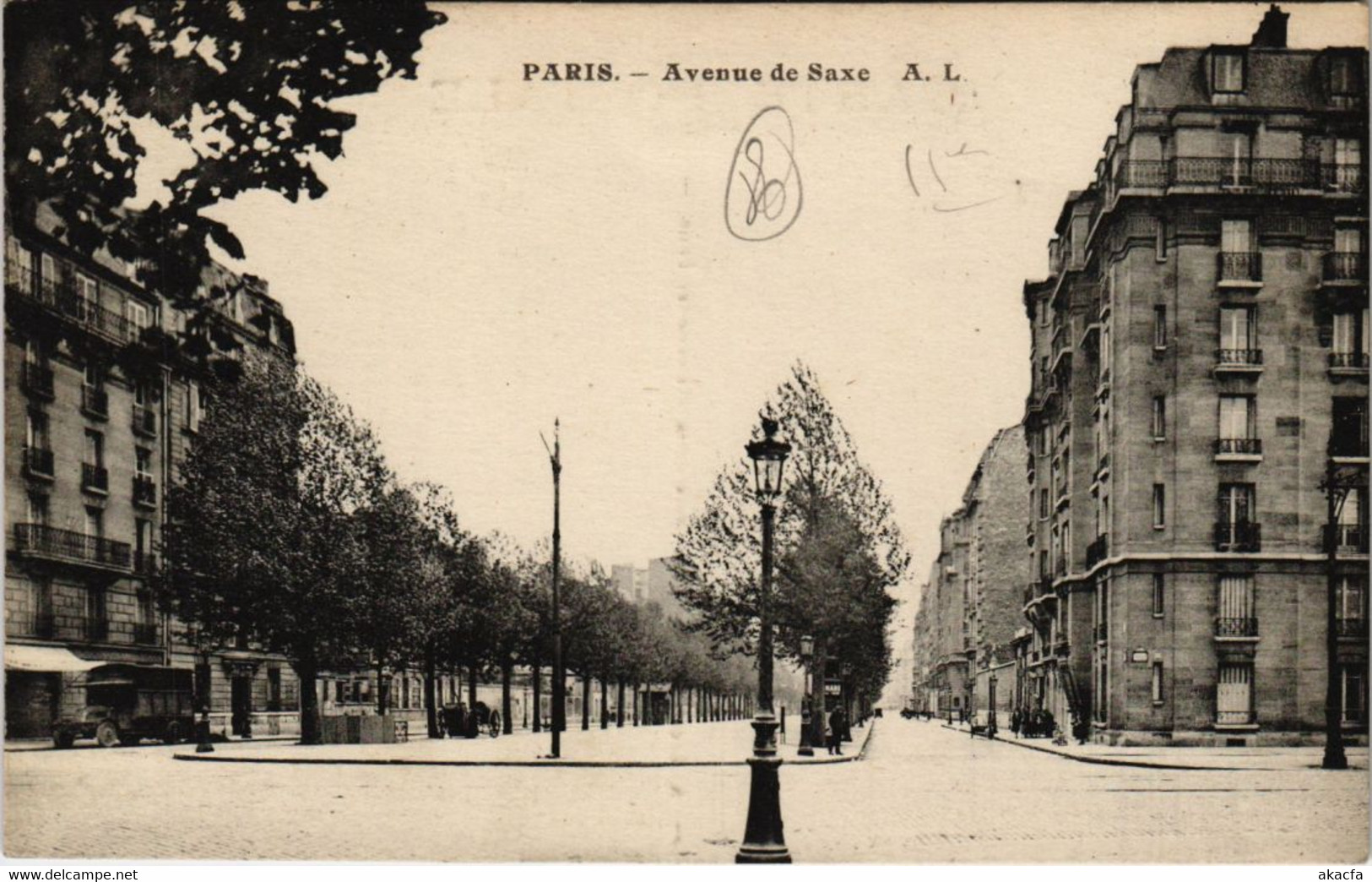 CPA PARIS 15e Avenue de Saxe (65953)