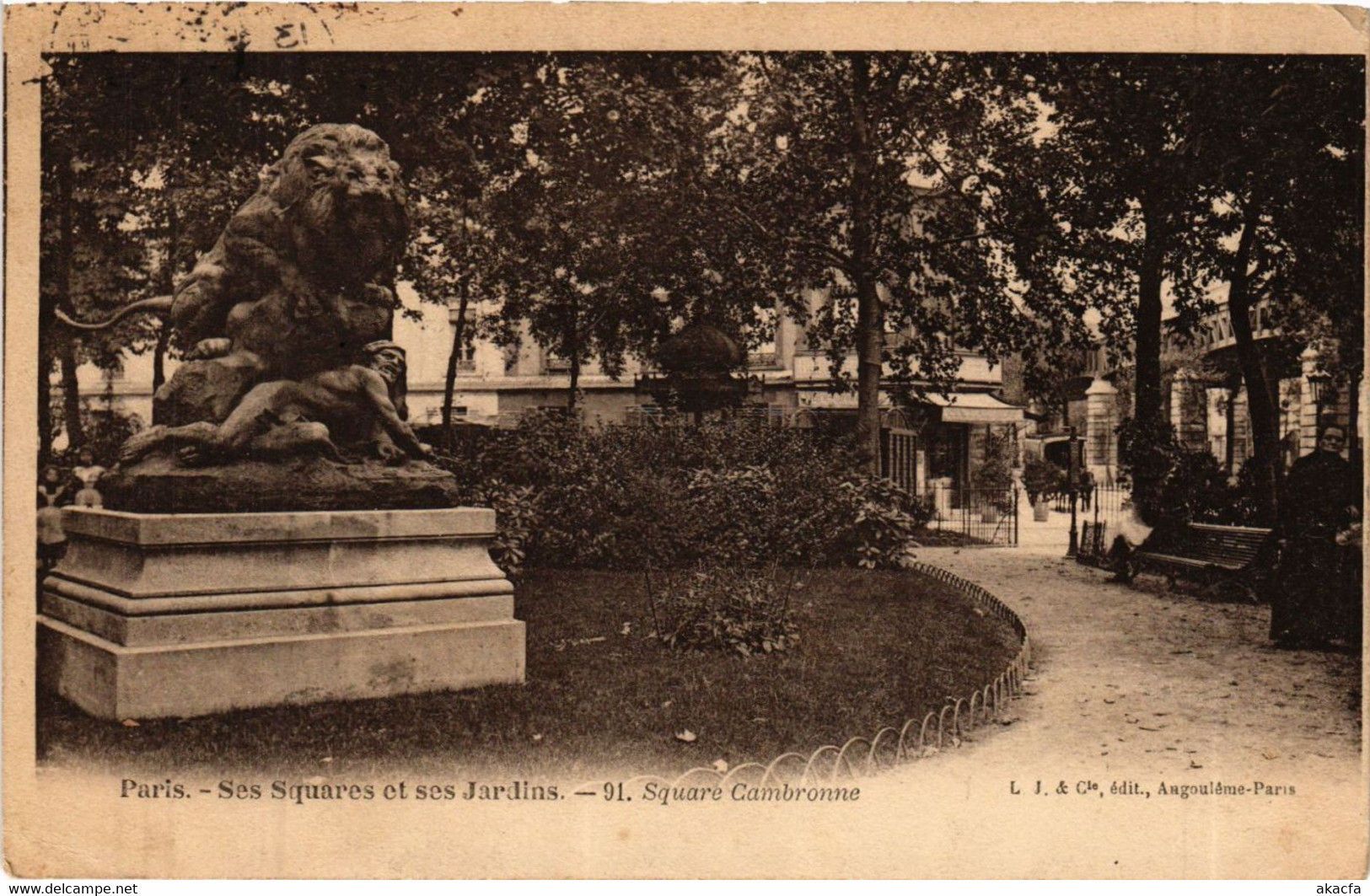 CPA Paris 15e Paris-Ses Squares et ses Jardins (311745)