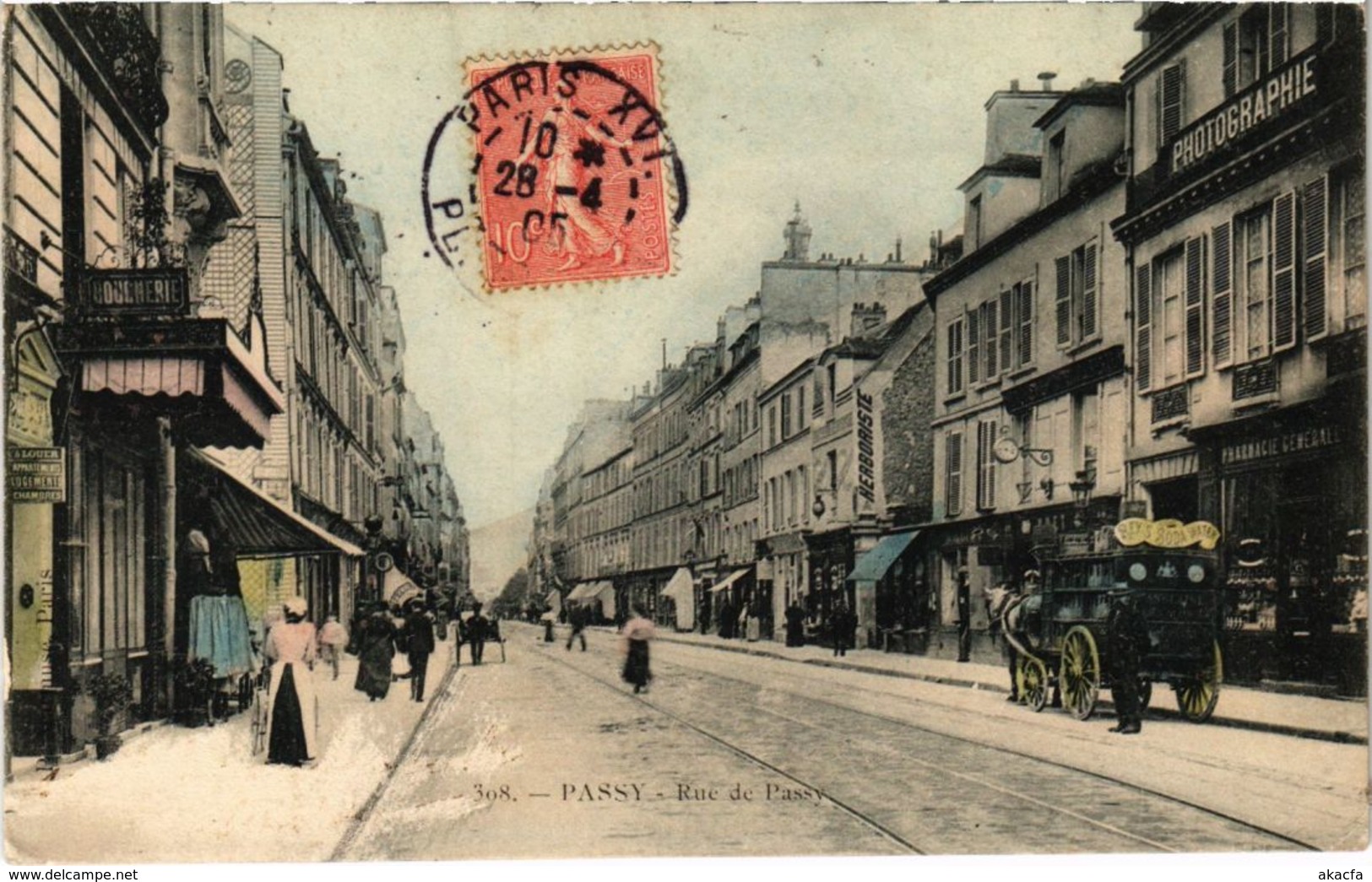 CPA PARIS 16e Passy Rue de Passy (66231)