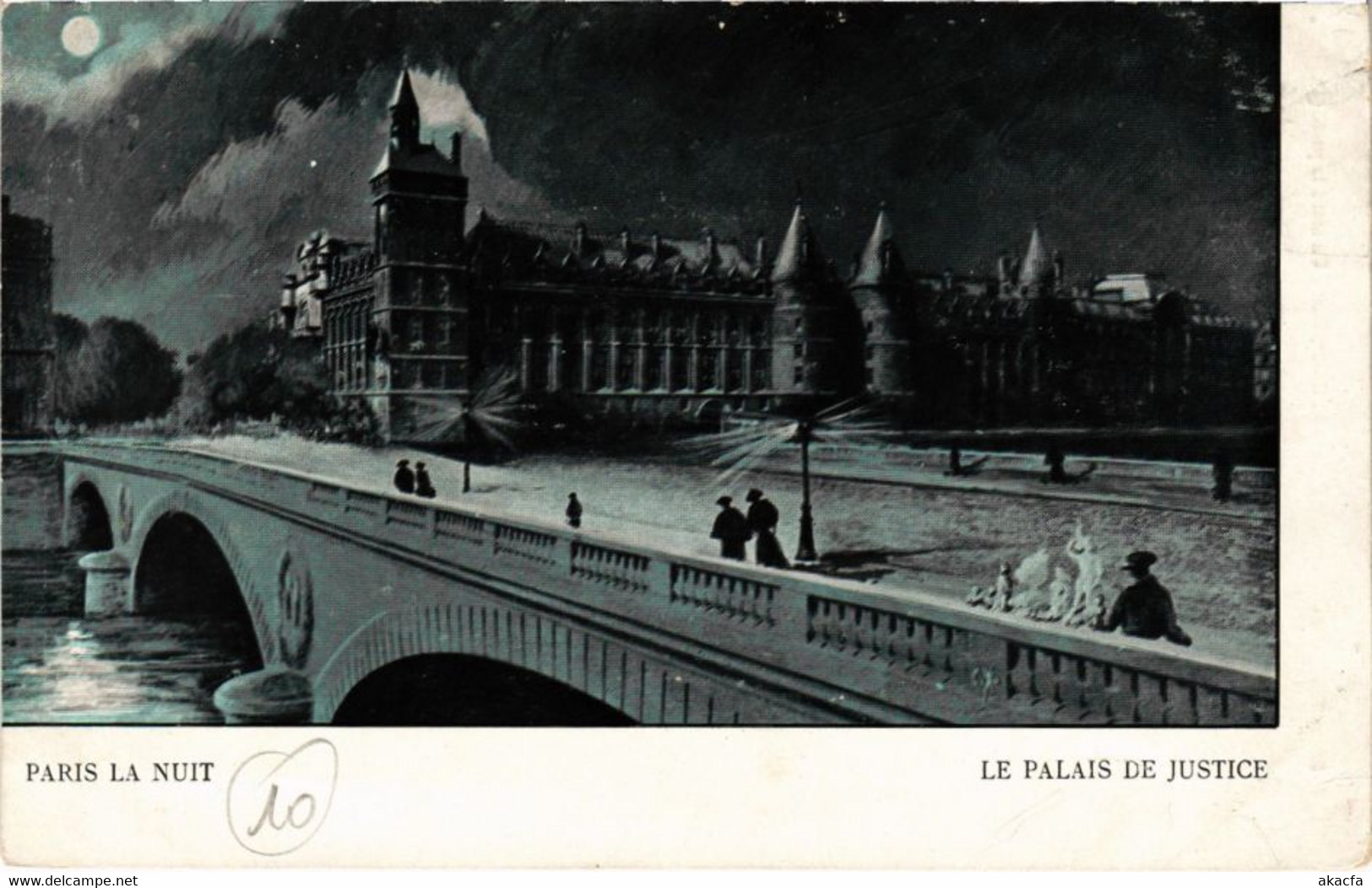 CPA Paris 1e - Paris la Nuit - Le Palais de Justice (76331)