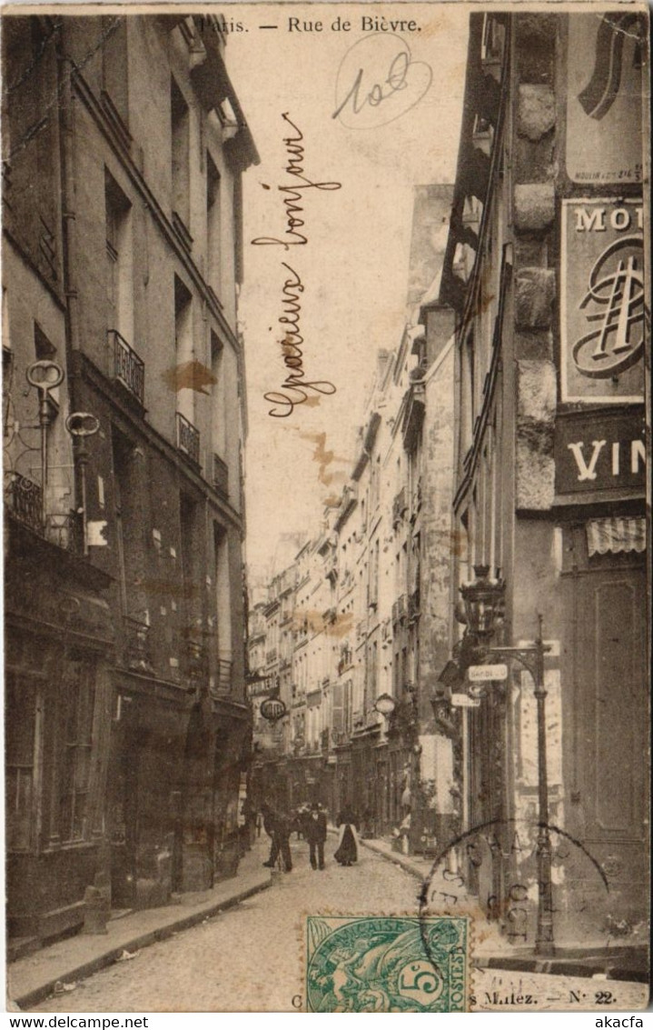 CPA PARIS 5e - Rue de Bièvre (65126)