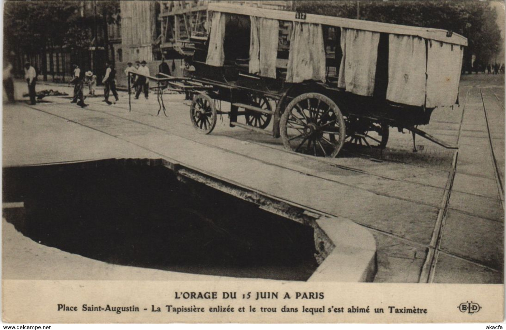 CPA Paris 8e - L'Orage du Juin 15 a Paris (53057)