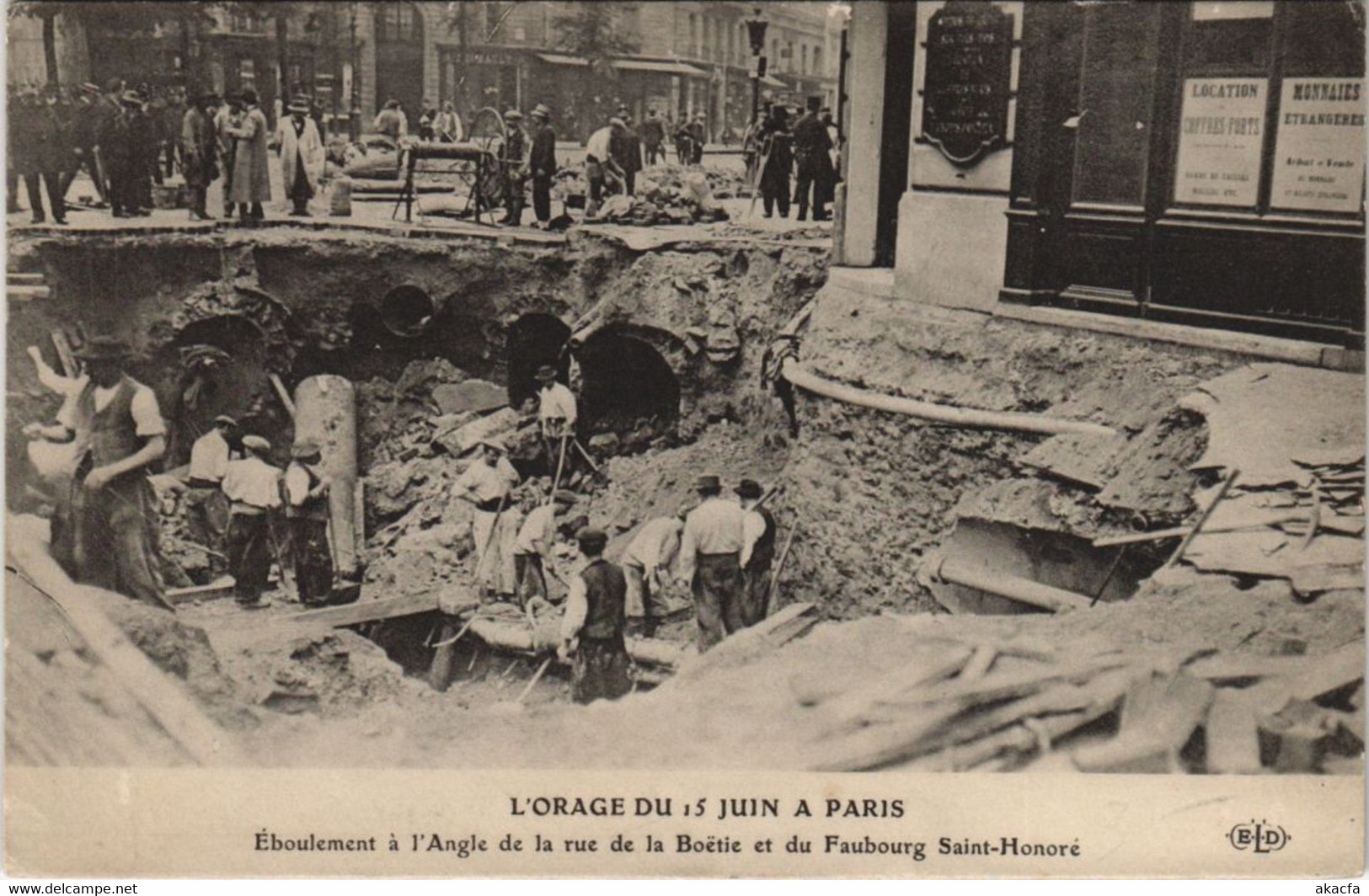 CPA Paris 8e - L'Orage du Juin 15 a Paris (53060)