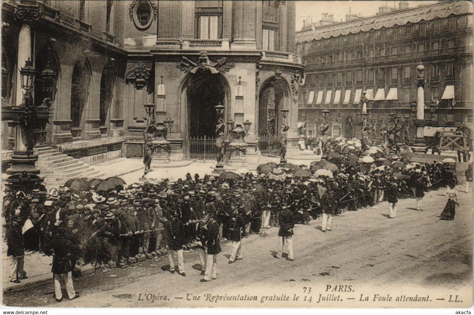 CPA Paris 9e - Une Représentation gratitute ée 14 Juillet (55674)