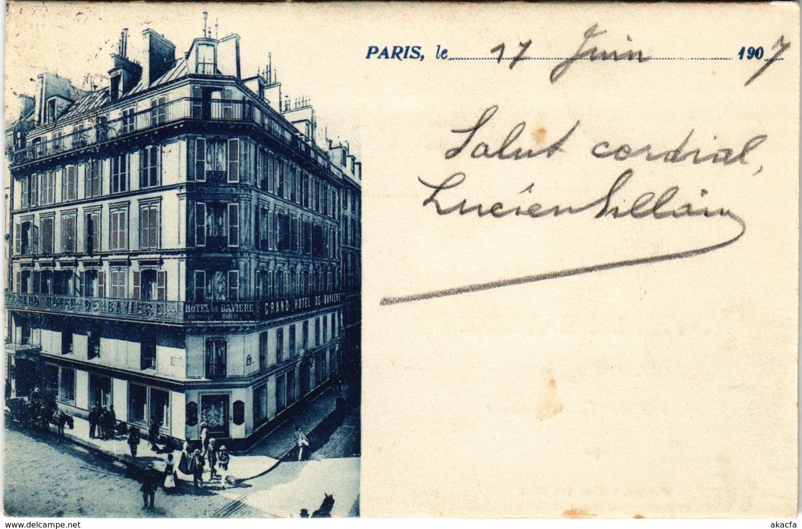 CPA PARIS Hotel de Baviere 11, rue Richer (971353)