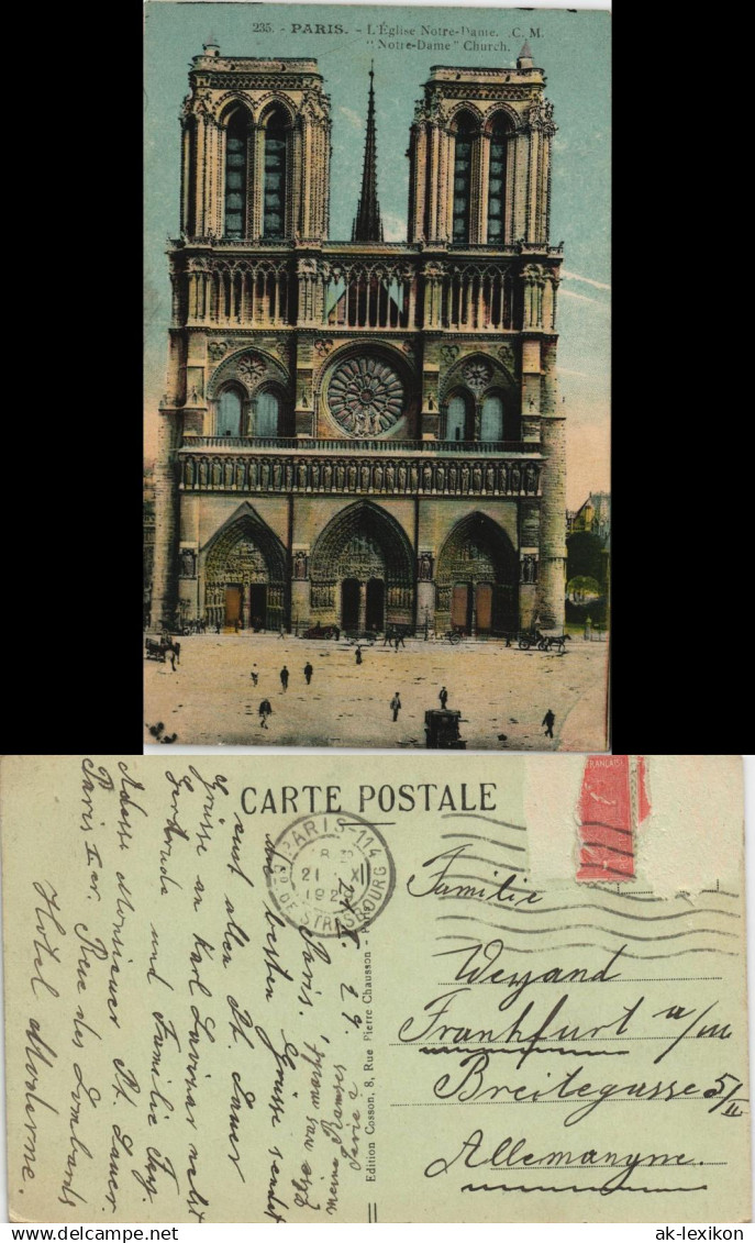 CPA Paris Kathedrale Notre-Dame de Paris 1929