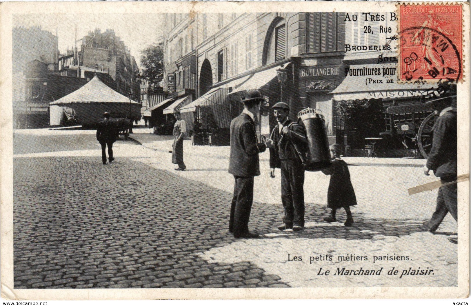 CPA Paris - Les petits métiers paris Marchand de plaisir (88292)