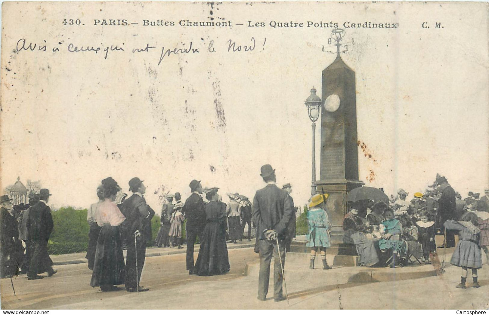 CPA  Paris > Parcs, jardins - Buttes Chaumont les Quatre Points Cardinaux