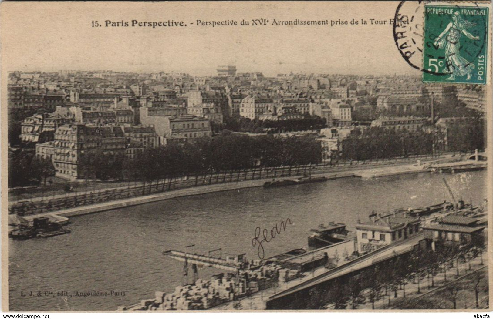 CPA PARIS Perspective. 15. 16e Arrondissement (924387)