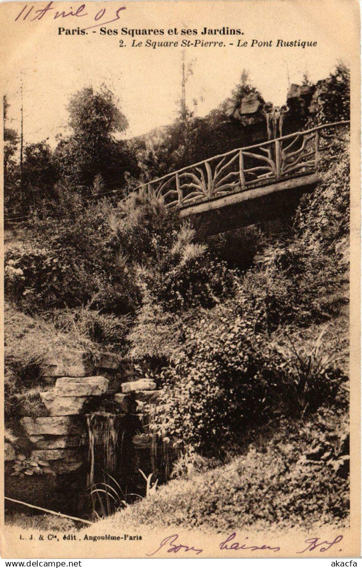 CPA PARIS Ses Squares et ses Jardins. 2. Le Square St-PIERRE (577564)