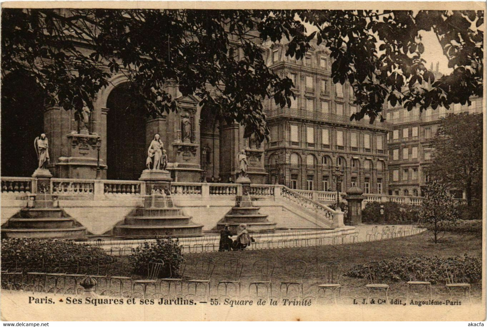 CPA PARIS Ses Squares et ses Jardins. 55. Square de la Trinite (577611)