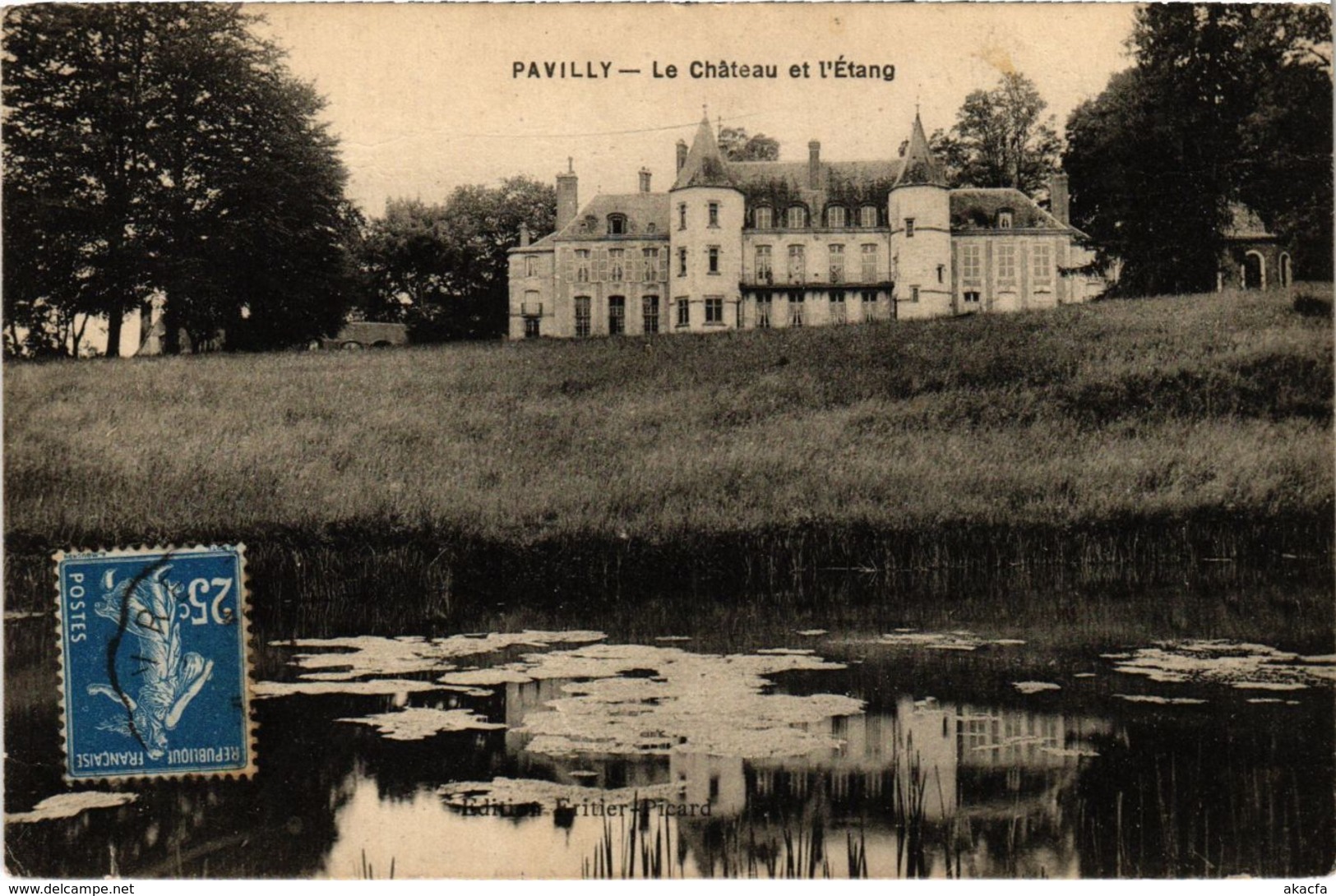 CPA Pavilly Le Chateau et l'Étang (993152)