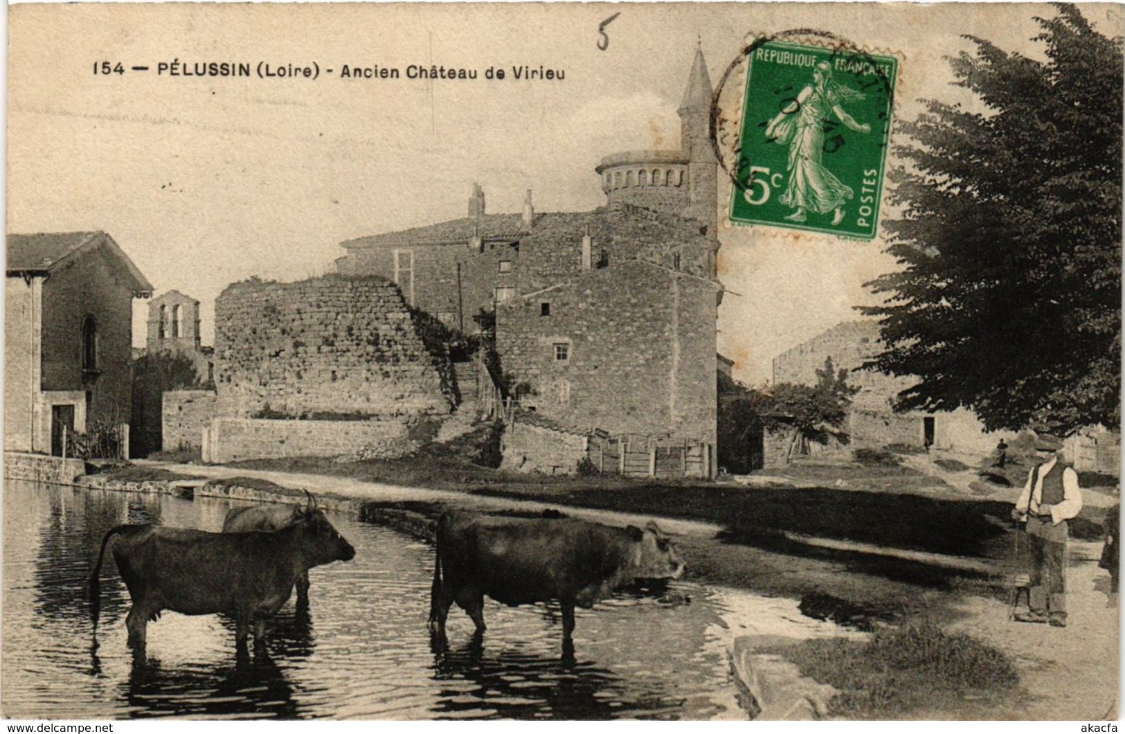 CPA Pelussin- Ancien Chateau de Virieu FRANCE (907016)