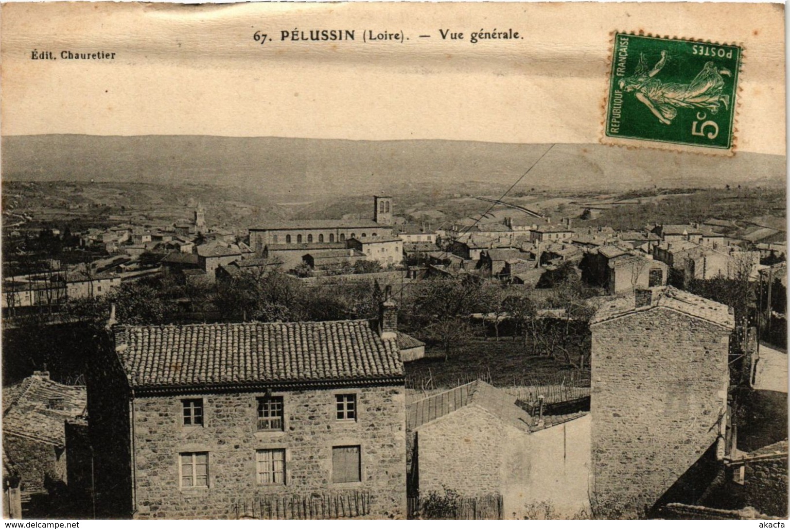 CPA Pelussin- vue generale FRANCE (907014)