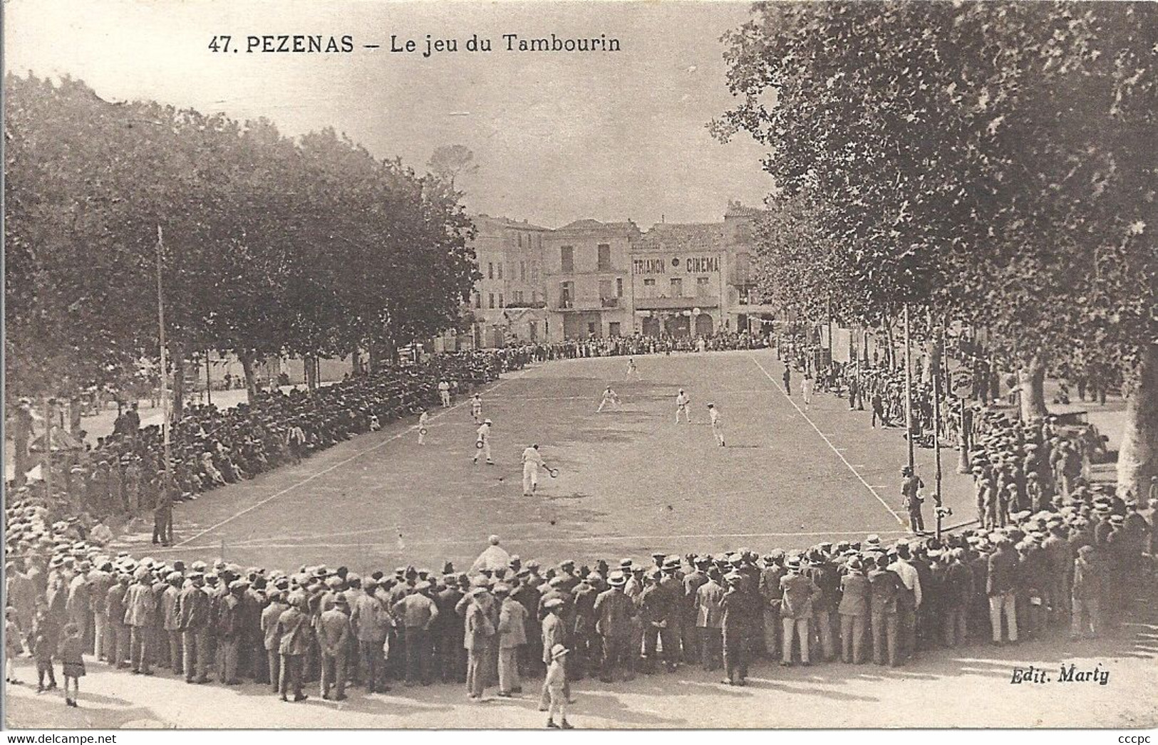 CPA Pézenas Le Jeu du Tambourin