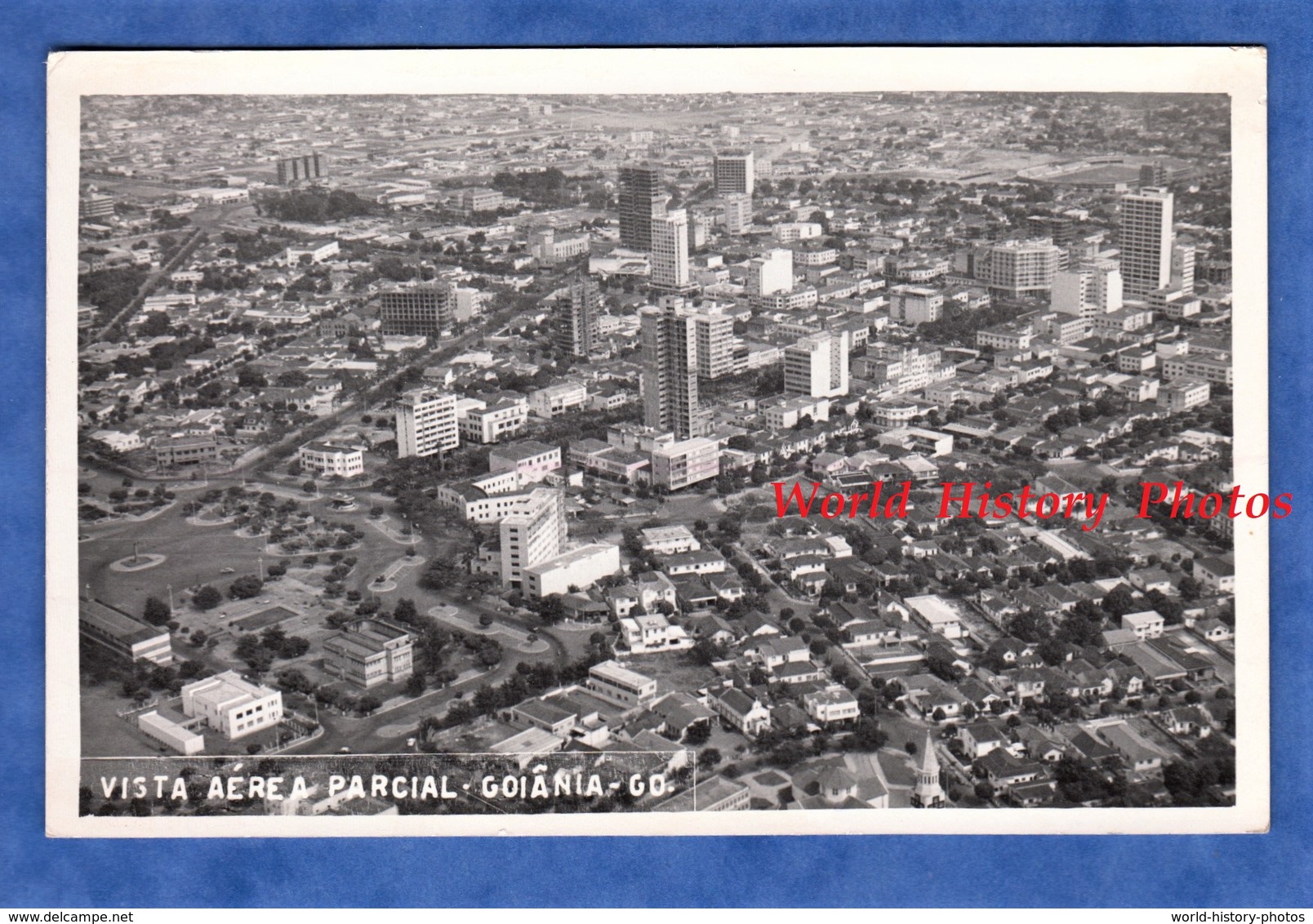 CPA photo - Goiânia ( Goiás ) - Vista aérea parcial - 1967 - Brésil Brasil Architecture Immeuble Building Urban