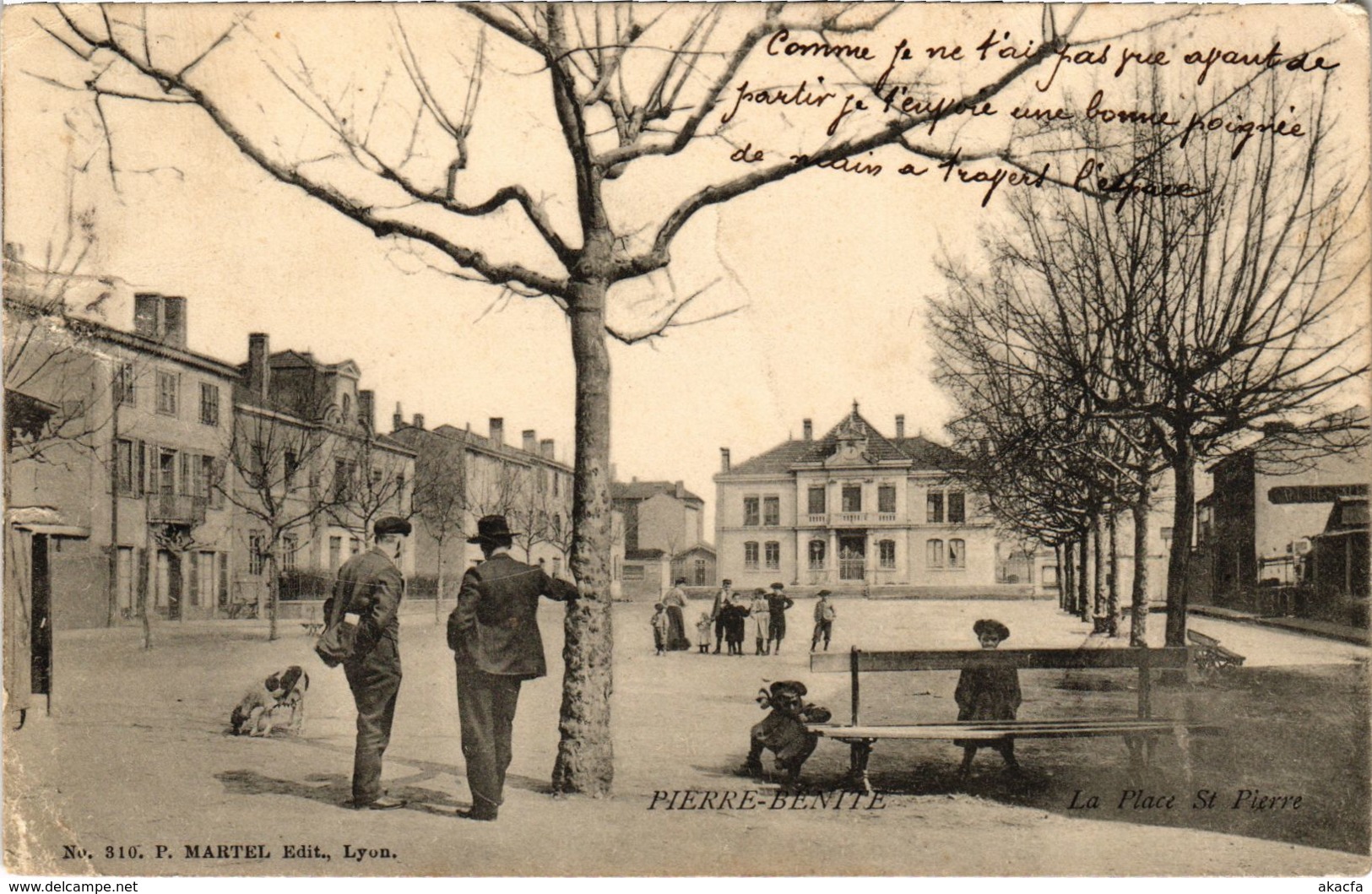 CPA Pierre Benite La Place St-PIERRE Rhone (102193)