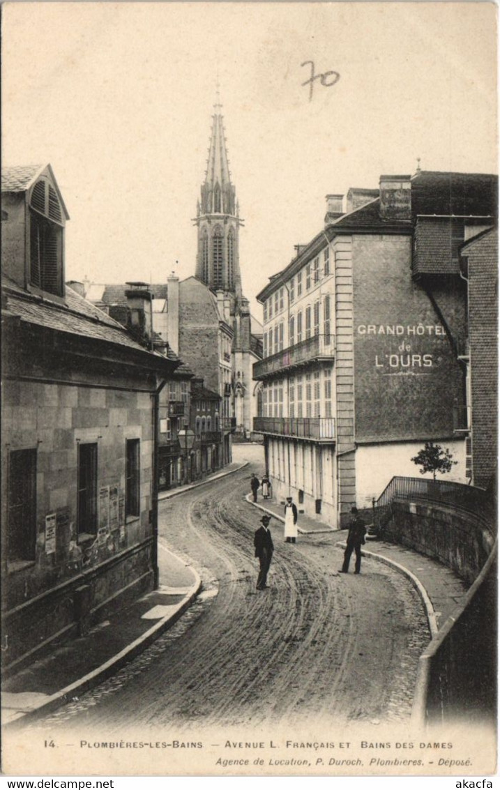 CPA PLOMBIERES-les-BAINS - AVENUE (119770)